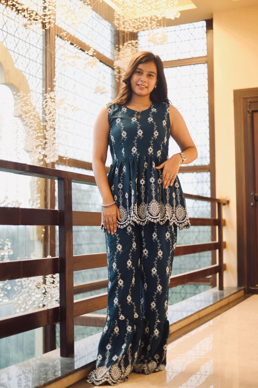 Ilika blue co-ord set