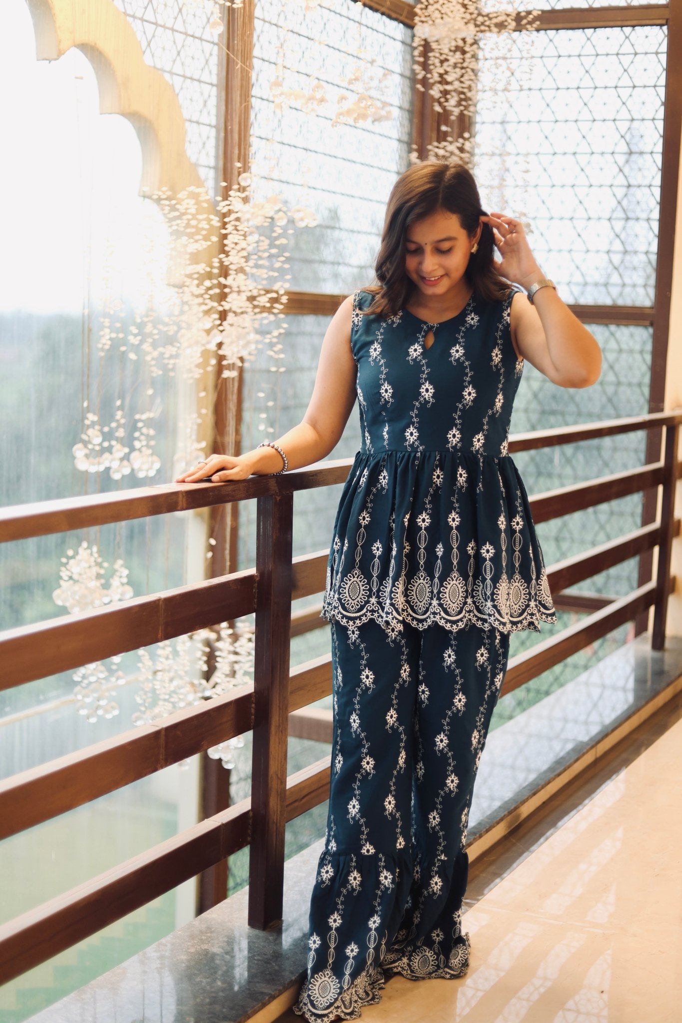 Ilika blue co-ord set